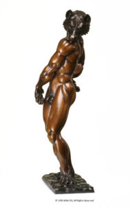 Naked, Nude, Bronze Statue, Muscular Wolf, Penis, Balls, Furry, Gay