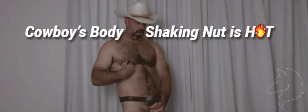 Cowboy, Real Man, Cums, Vibrating, Penis, Naked