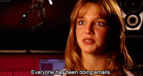 britney spears, everyone, doing emails, security